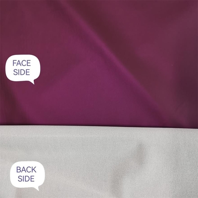 prenda impermeable suave Dull Metal Lamination lleno de Shell Fabric Woven 75dx75d del poliéster 174gsm