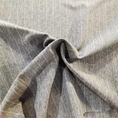 Fibra catiónica vertical de la tela de mezcla de spandex del poliéster de la raya 100d
