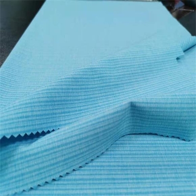 Material tejido 170gsm apretado del poliéster de la tela el 148CM de Spandex del poliéster de la raya