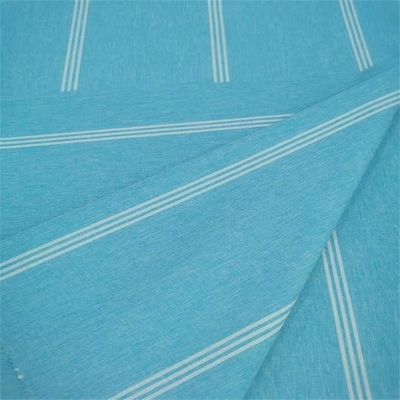 cepillo polivinílico Spandex del poliéster 170gsm de la raya catiónica de la armadura llana