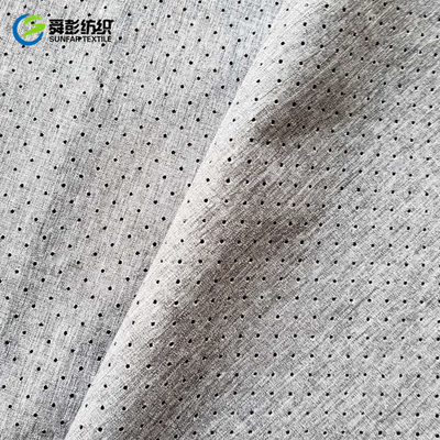 Mezcla llana catiónica de la tela de Spandex del poliéster que perfora el tejido de poliester 100 del 150cm