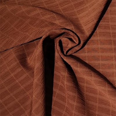 poliéster 2 Spandex de la tela 110gsm 98 de la gasa de la burbuja 75dx150d