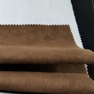 tela el 150CM del ante del poliéster de 200gsm 75d enlazado por la yarda