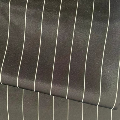Ventile la laminación brillante de la tela de seda imitada 150Dx150D 130GSM
