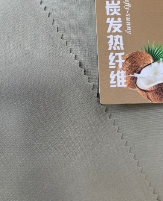 90% poliéster 10% spandex fibra de carbono de cuatro lados elástica